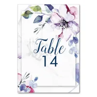 Wedding Table Number | Watercolor Apple Blossoms