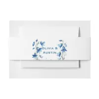 Bluebells Floral Wedding  Invitation Belly Band