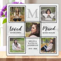Personalized Memorial Keepsake Unique Photo Collag Plaque