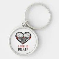 Aesthetic Valentines Till Death Do Us Part Keychain