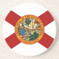 Florida State Flag Sandstone Coaster