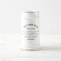 Best Dad Ever Black from Daughter Beer Stein