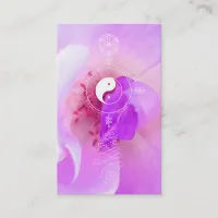 *~*  Flora Pink Fuchia Lavender Violet Rose Business Card