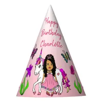 Ethnic Fairy and Unicorn Birthday Hat