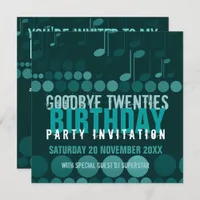 Goodbye 20s Birthday Dance Party Invitation