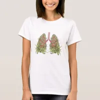  Lungs and Herbal Plant T-Shirt