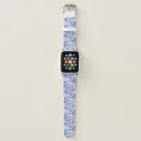 Hamptons Blue White Paisley Decorative Pattern Apple Watch Band