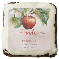 Apple of Our Eye Fall Girl Baby Shower Brownie