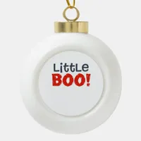 Little Boo Creative Casual Ceramic Ball Christmas Ornament