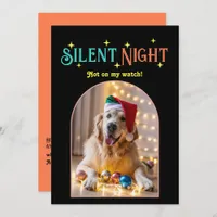 Hip Holiday Funny Pet Dog Christmas Photo