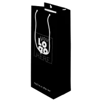 Custom Paper Wine Bag with Company Logo No Minimum