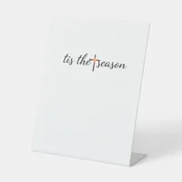 Tis The Season Retro Classic Pedestal Sign