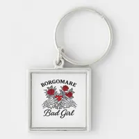 Bgm Bad Girl II Skeleton Heart Hands Edgy Vibe Keychain