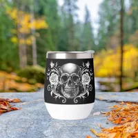 Elegant, Romantic Goth  Thermal Wine Tumbler