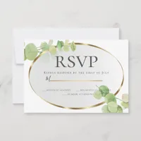 RSVP | Modern Springtime Eucalyptus Invitation