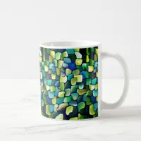 Contemporary Green Pattern Coffee Mug