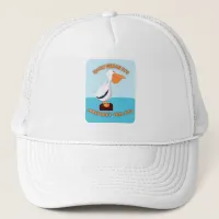 How Gulls It Pelican Cartoon Art Fun Trucker Hat