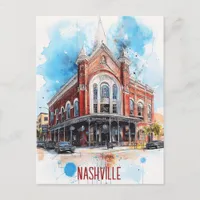 Travel to Nashville USA Postcard