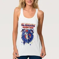 Full Disclosure Coming Soon | Astronaut Floating  Tank Top
