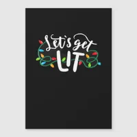 Christmas Funny Pajamas Let's Get Lit Christmas Cl