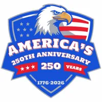 Eagle Crest Badge—United States 250 Tribute Pride Cutout
