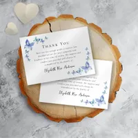 Sympathy Butterflies Funeral Thank You Card