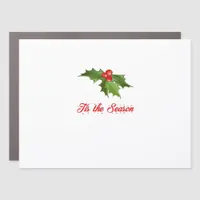 Merry Christmas Mistletoe Car Magnet