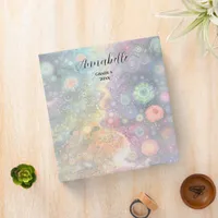 Beautiful Whimsical Pastel Back to School  3 Ring Binder