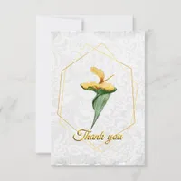 Flat thank you card