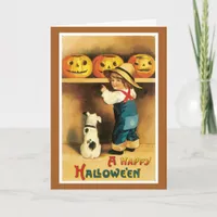 Vintage Halloween Greeting Card