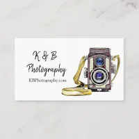 Vintage Camera Photography Business Card