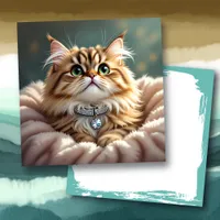Cute Fluffy Cat | Blank Cards