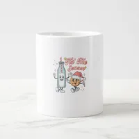 Tis The Season Retro Milk And Cookie Christmas Giant Coffee Mug