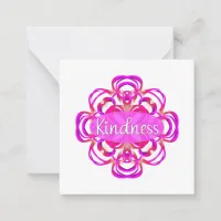 Kindness in Pink Note Card