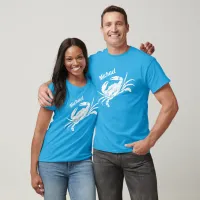 White Crab Seafood Peronalised T-Shirt