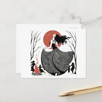 Pagan Dancing Women Red White Black Postcard