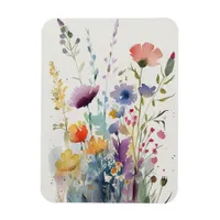 Watercolor Flowers Magnet