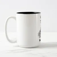 Two-Tone Coffee Mug Unique Espresso Gift