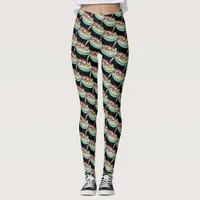 Cute Ice Cream Banana Split   Leggings