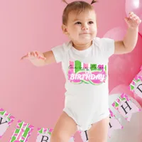  Custom One in a Melon Birthday any age Baby Bodysuit