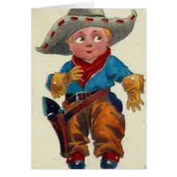 cowboy All Occasion Blank Greeting Card