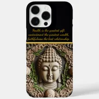 Buddhist Carving of Leaves and Orbs. Generative AI iPhone 16 Pro Max Case