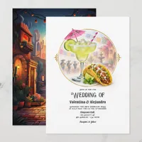 Fun Tacos and Tequila Fiesta Wedding Invitation