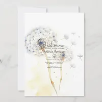 Dandelion Bridal Shower Invitation