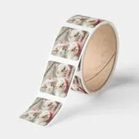 Snow Babies - Christmas Baby Goats 8 Square Sticker