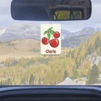 Red Cherries Design Personalized Air Freshener