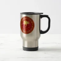 Chinese Zodiac Ox Red/Gold ID542 Travel Mug