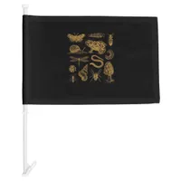 Frog Mushroom Moth Vintage Lover Goblincore Aesthe Car Flag