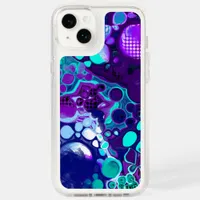 Purple, Blue and Teal Abstract Fluid Art     Speck iPhone 14 Plus Case