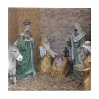 Nativity Scene Ceramic Tile